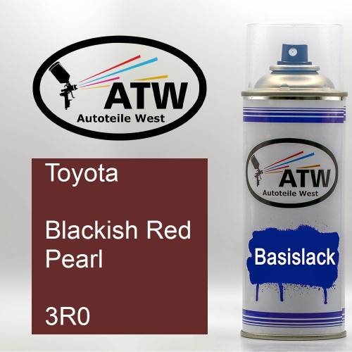 Toyota, Blackish Red Pearl, 3R0: 400ml Sprühdose, von ATW Autoteile West.
